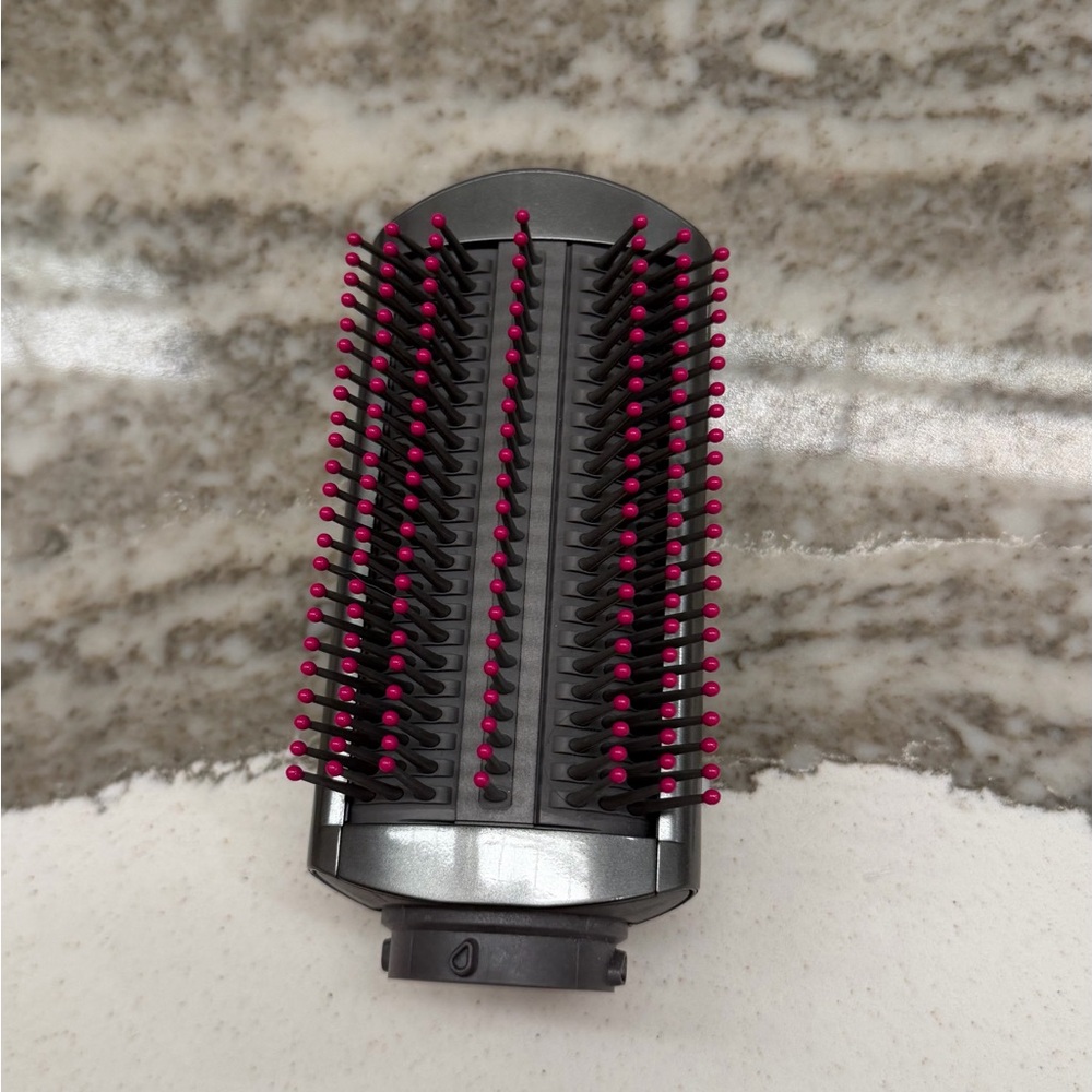 New Dyson Firm smoothing brush Attachment with Pink-Tip Bristles